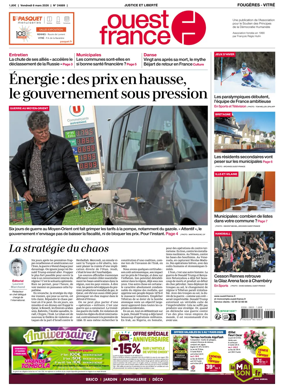 Cover of Ouest-France (Fougeres Vitre)
