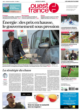 Cover of Ouest France (Les Sables-d'Olonne)