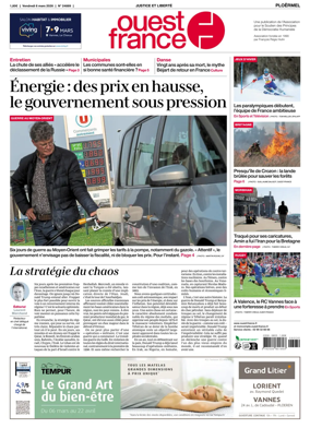 Cover of Ouest France (Ploermel)