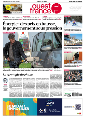 Cover of Ouest France (Saint-Malo)