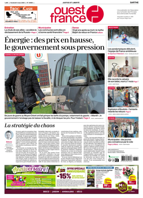 Cover of Ouest France (Sarthe)