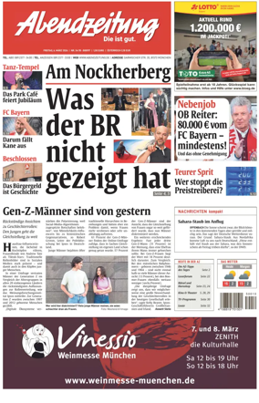 Cover of Abendzeitung Munchen
