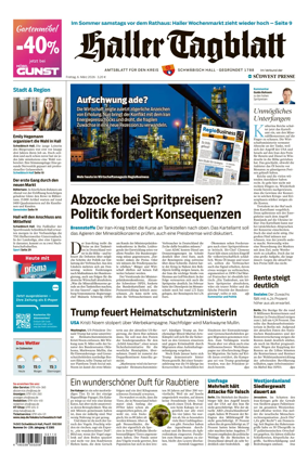 Cover of Haller Tagblatt