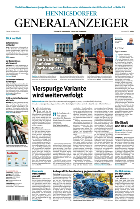 Cover of Hennigsdorfer Generalanzeiger