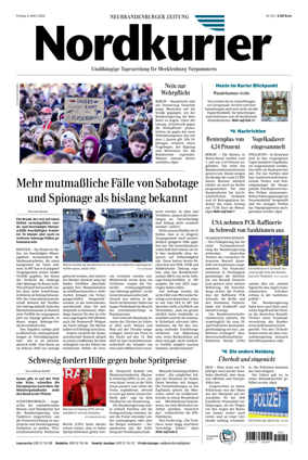 Cover of Neubrandenburger Zeitung