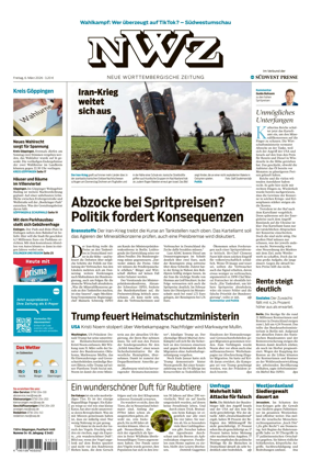 Cover of NWZ – Neue Wurttembergische Zeitung
