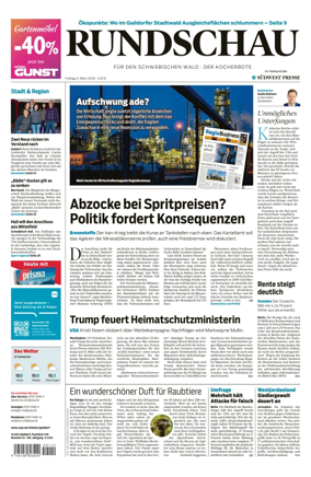 Cover of Rundschau fur den Schwabischen Wald – Der Kocherbote