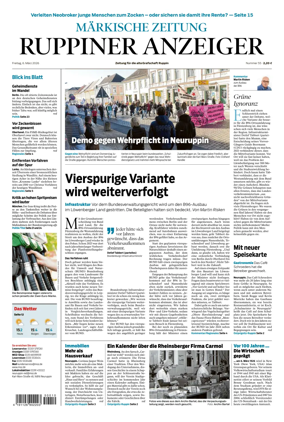 Cover of Ruppiner Anzeiger