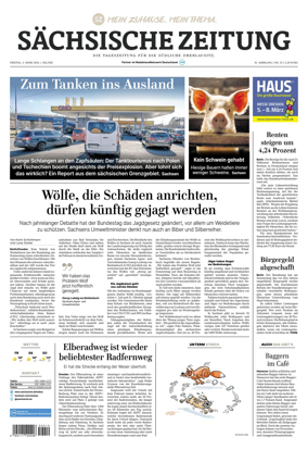 Cover of Sachsische Zeitung (Lobau-Zittau)