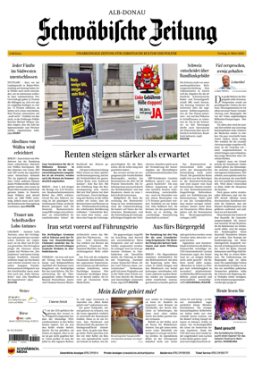 Cover of Schwabische Zeitung (Alb-Donau)