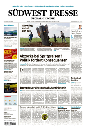 Cover of SUDWEST PRESSE - Neckar-Chronik