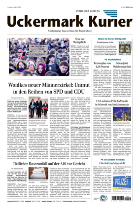 Cover of Templiner Zeitung