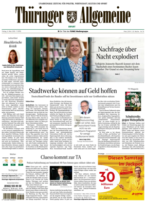 Cover of Thuringer Allgemeine (Erfurt)