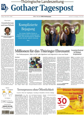 Cover of Thuringische Landeszeitung (Gotha)