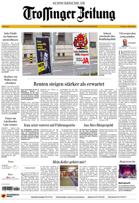 Cover of Trossinger Zeitung