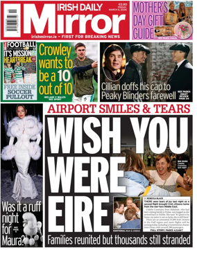 Cover of Irish Daily Mirror