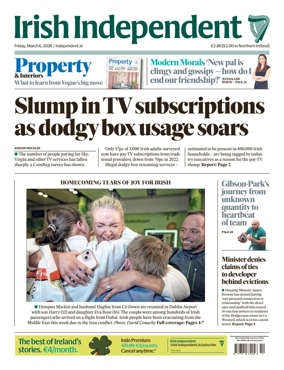 Cover of Irish Independent