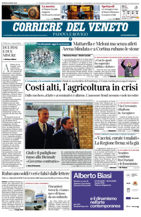Cover of Corriere del Veneto (Padova e Rovigo)