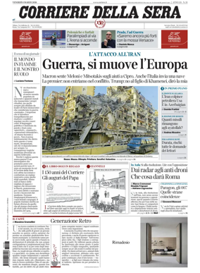 Cover of Corriere della Sera