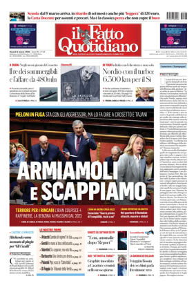 Cover of Il Fatto Quotidiano