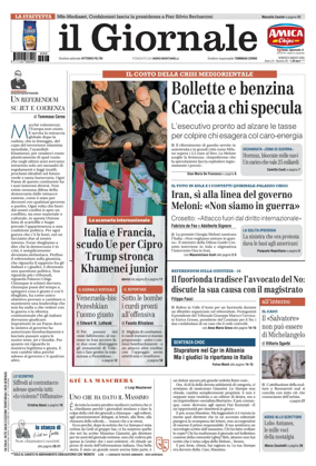 Cover of Il Giornale (Italy)