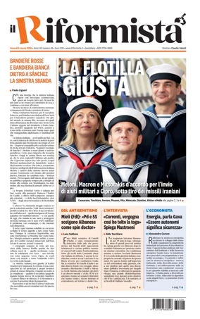 Cover of Il Riformista (Italy)