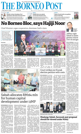 Cover of The Borneo Post (Sabah)