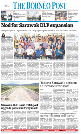 Cover of The Borneo Post (Sarawak)