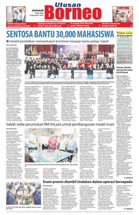 Cover of Utusan Borneo (Sabah)