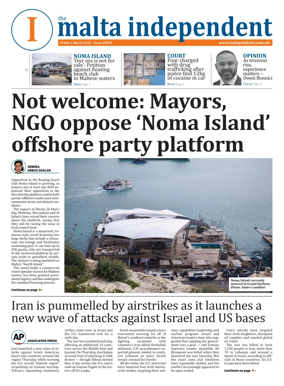 Cover of Malta Independent