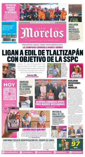 Cover of Diario de Morelos