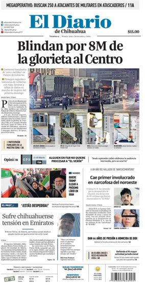 Cover of El Diario de Chihuahua