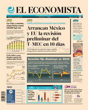Cover of El Economista (Mexico)