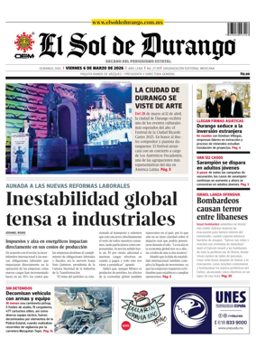 Cover of El Sol de Durango