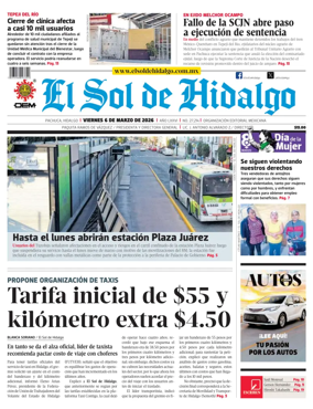 Cover of El Sol de Hidalgo