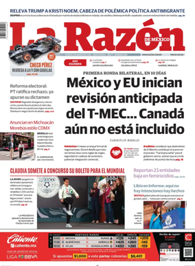 Cover of La Razon de Mexico