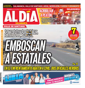 Cover of Periodico Al Dia (Salamanca)