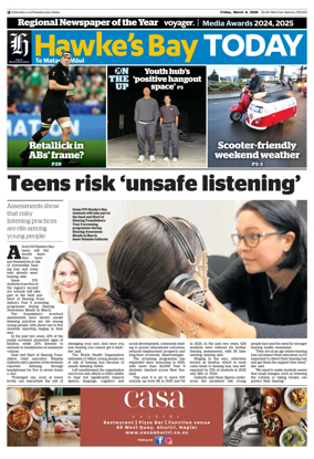 Cover of Hawke's Bay Today