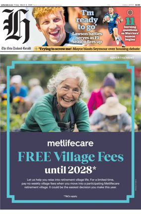 Cover of The New Zealand Herald