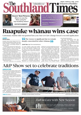 Cover of The Southland Times