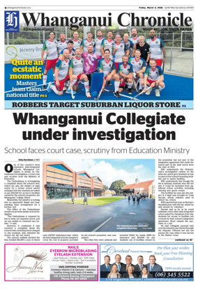 Cover of Whanganui Chronicle