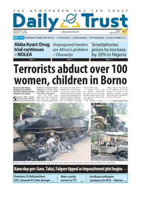 Cover of Daily Trust