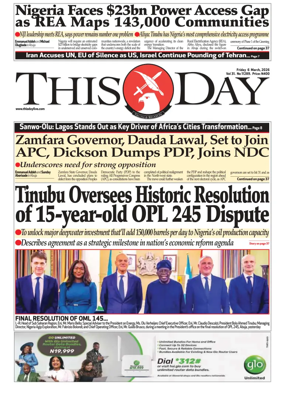 Cover of THISDAY