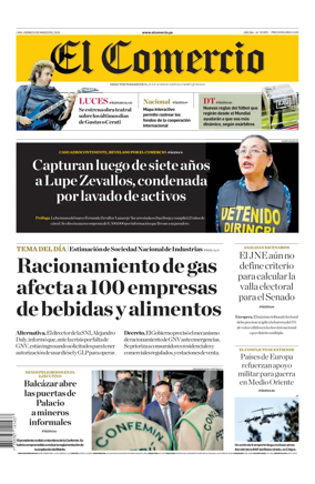 Cover of Diario El Comercio