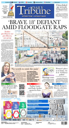 Cover of Daily Tribune (Philippines)