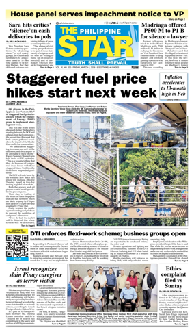 Cover of The Philippine Star