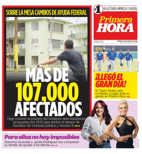 Cover of Primera Hora