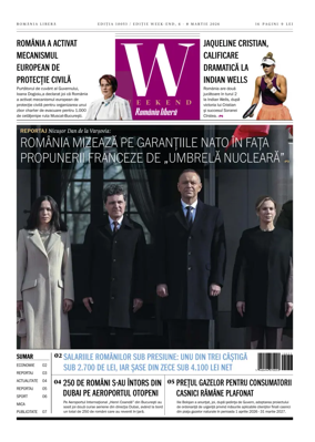 Cover of Romania Libera - Friday Edition