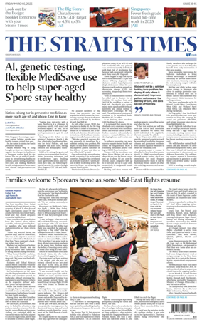 Cover of The Straits Times