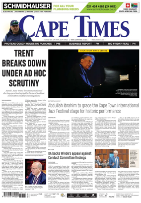 Cover of Cape Times